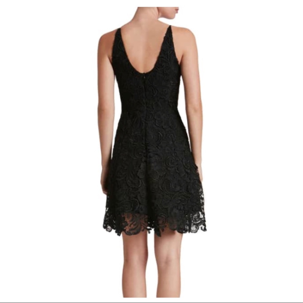 DRESS THE POPULATION LACE MINI DRESS - Picture 7 of 8